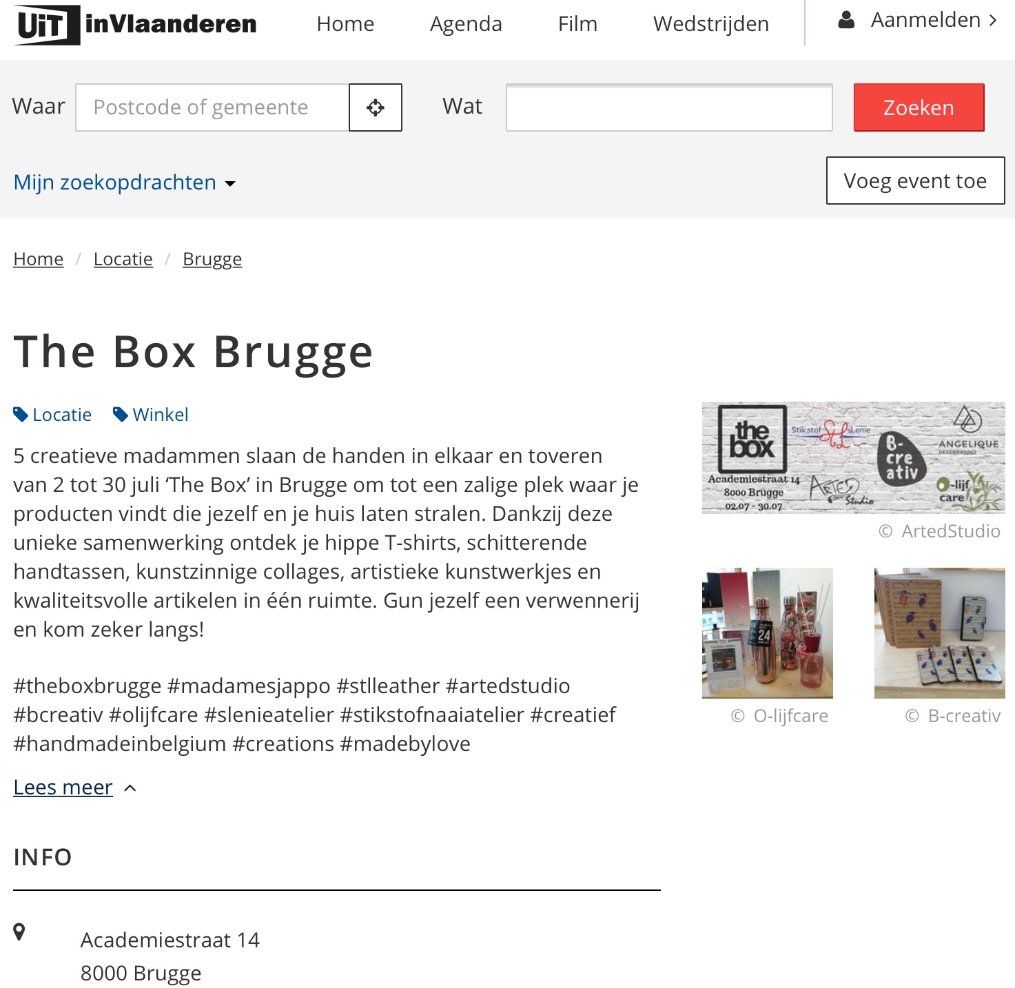 Olijfcare The Box Brugge