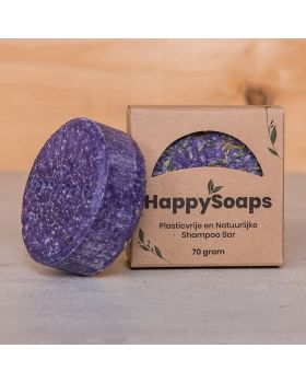 Shampo Bar Purple Rain Lavendel HappySoaps 70 g met verpakking