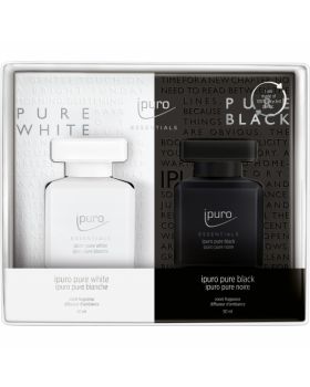 Giftset Geurstokjes Ipuro Pure Black & White 2 x 50 ml